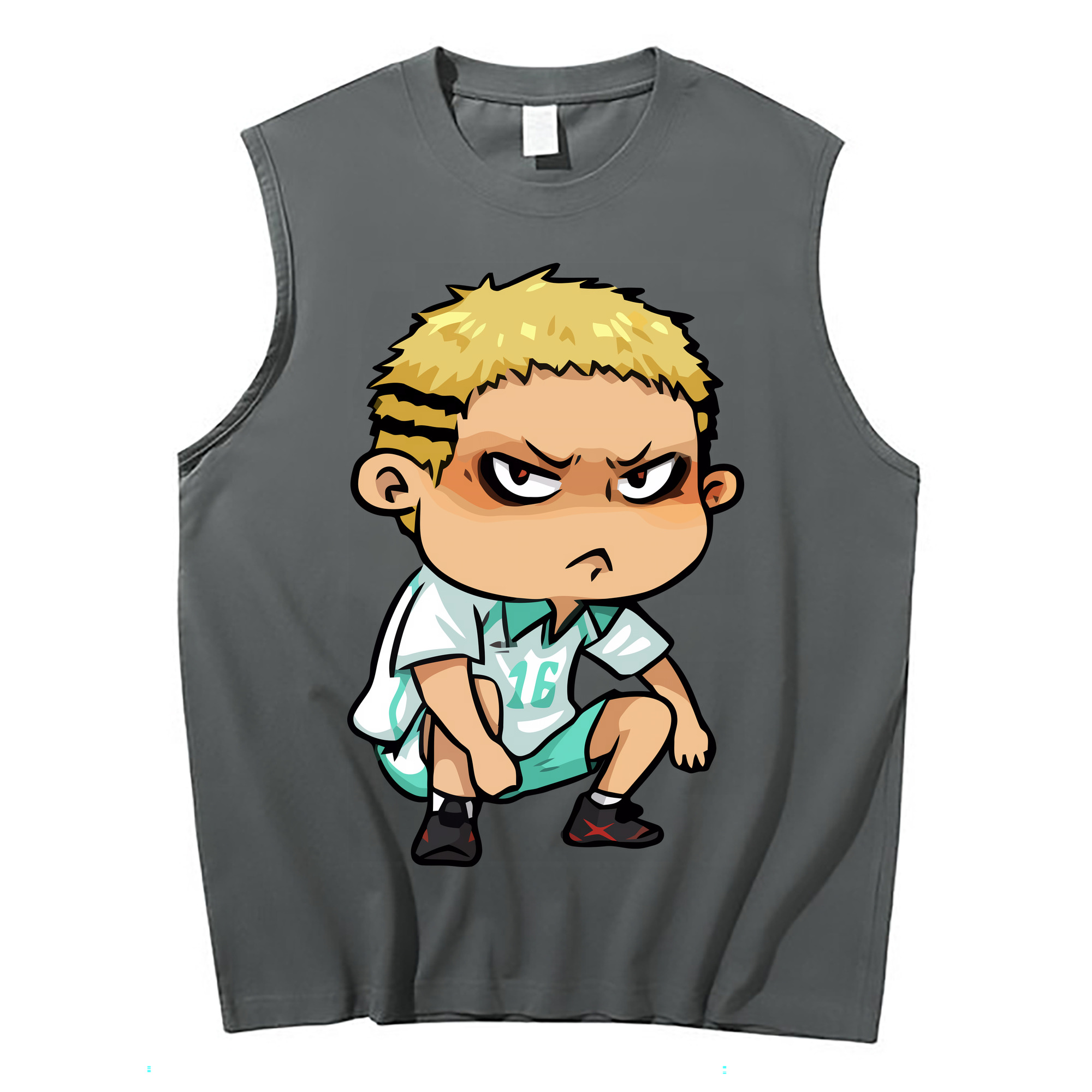 （画像用） ハイキュー!! Haikyu!! コットン100％タンクトップ（フロントプリント）